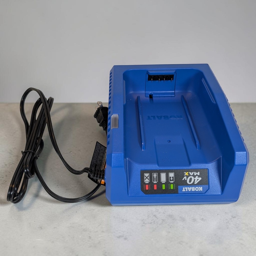 Kobalt 40V Max Lithium-Ion Battery Charger KRC 840-03 Blue TESTED
